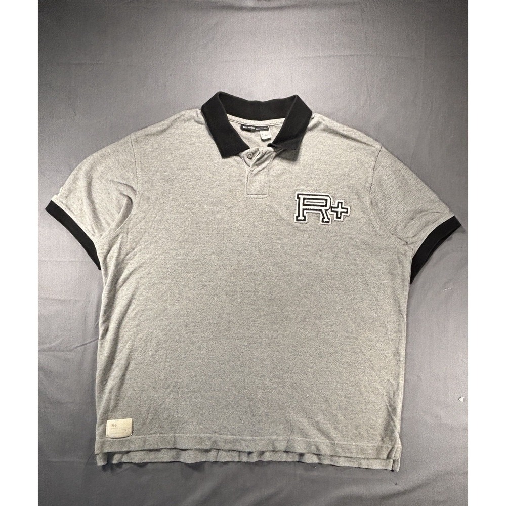 Y2K Polo Shirt Rocawear Men's 2XL Oversized Short Sleeve Hip Hop Embroidered